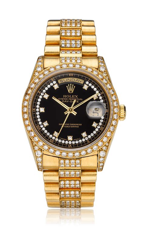 rolex day date 18 carat gold price